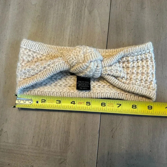 Rag & Bone 100% Alpaca Knit Knot Headband Winter Ear Warmer main image 5